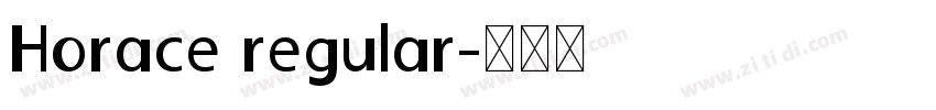 Horace regular字体转换